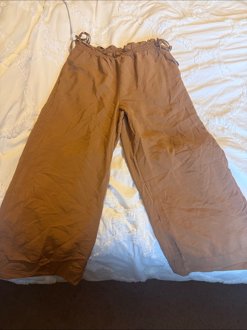 a new day Soft Taupe Elastic Waist Wide Leg Pants